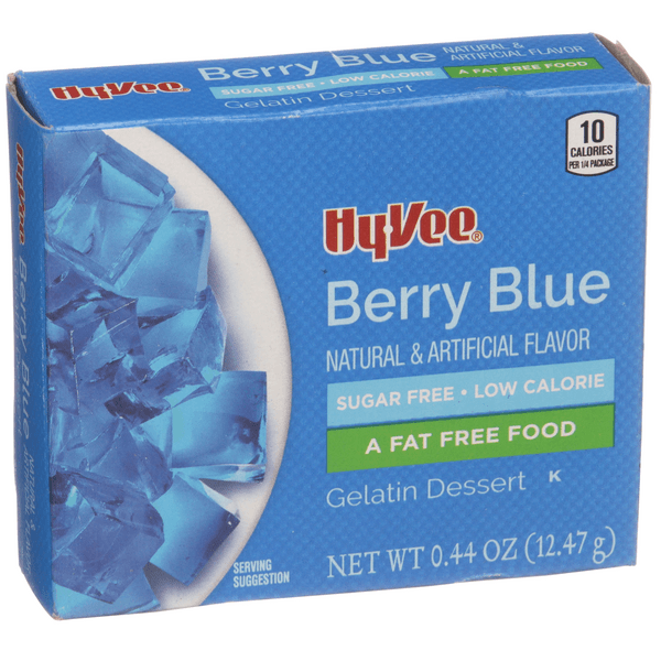 Hy-Vee Sugar Free Berry Blue Gelatin Dessert