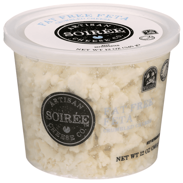 Soiree Fat Free Feta Crumbled Cheese