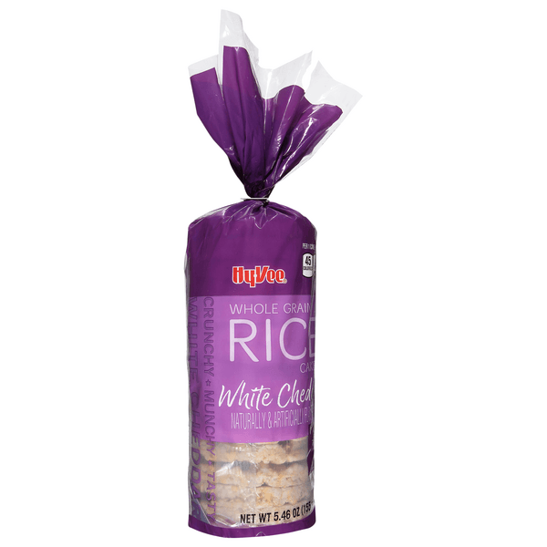 Hy-Vee White Cheddar Whole Grain Rice Cakes
