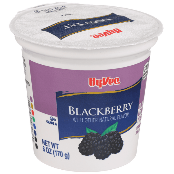 Hy-Vee Lowfat Blackberry Yogurt