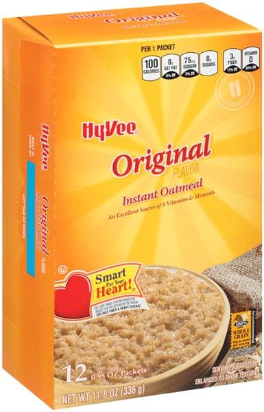 Hy-Vee Original Flavor Instant Oatmeal