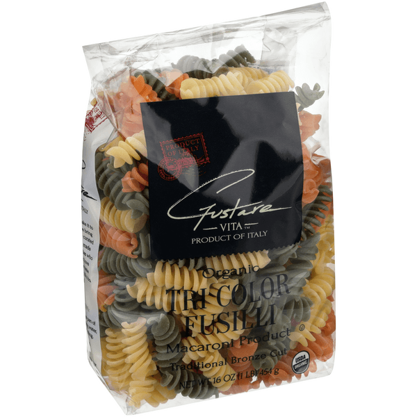 Gustare Vita Organic Tri Color Fusilli