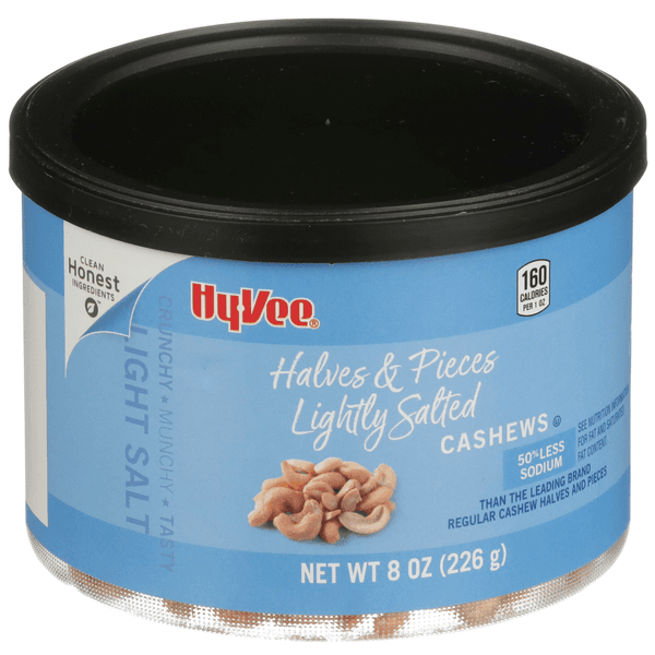 Hy-Vee Cashew Halves & Pieces Lightly Salted
