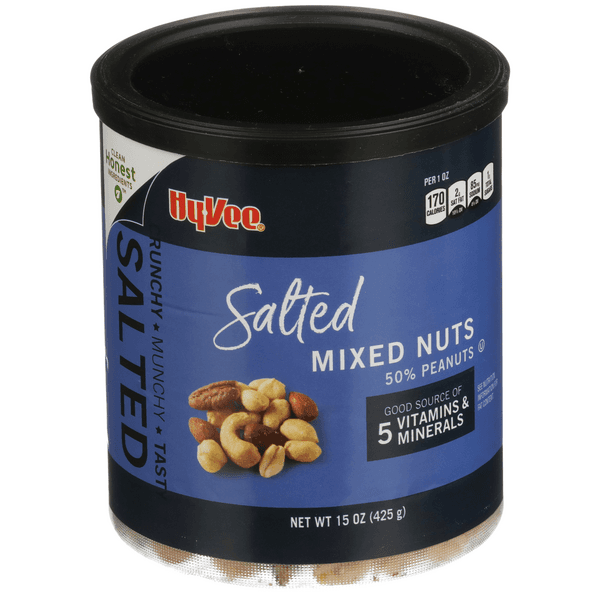 Hy-Vee Salted Mixed Nuts 50% Peanuts