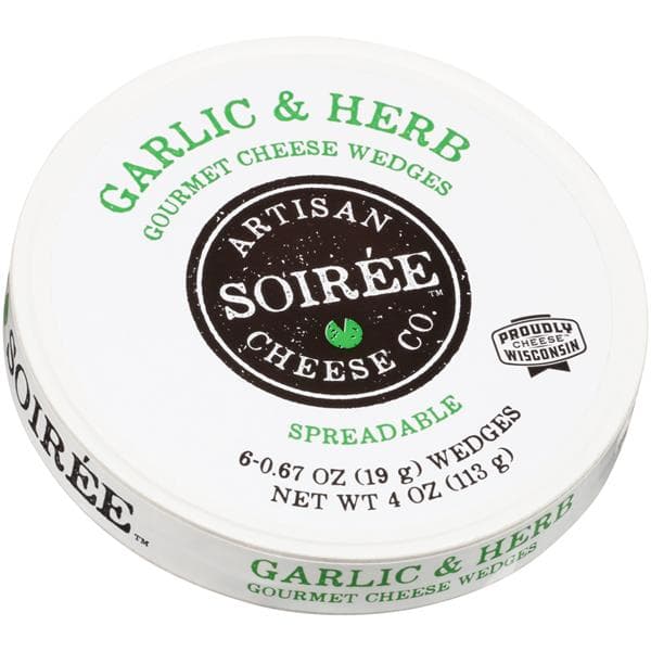 Soiree Garlic & Herb Gourmet Cheese Wedges