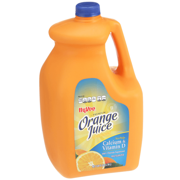 Hy-Vee Premium Orange Juice No Pulp With Calcium & Vitamin D