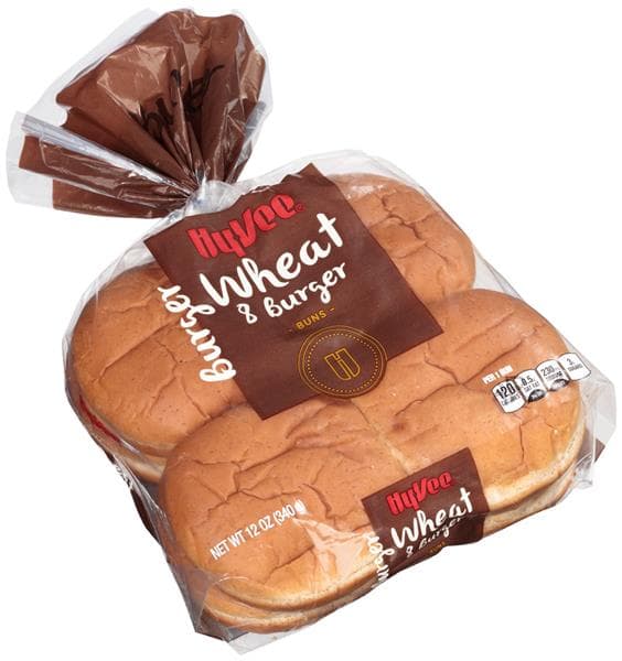 Hy-Vee Wheat Hamburger Buns