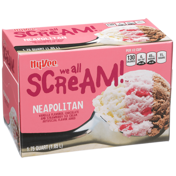 Hy-Vee Neapolitan Ice Cream