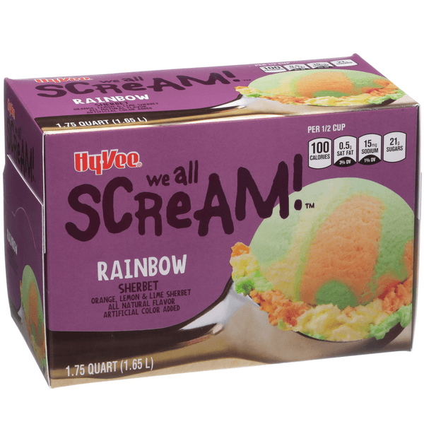 Hy-Vee Rainbow Sherbet