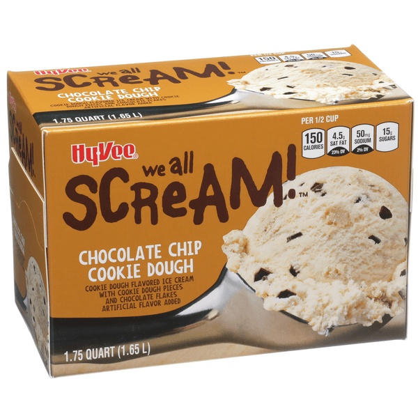 Hy-Vee Chocolate Chip Cookie Dough Ice Cream
