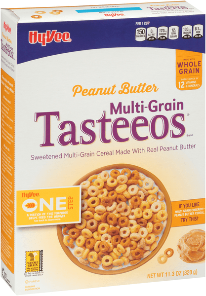 Hy-Vee One Step Peanut Butter Multi-Grain Tasteeos Cereal