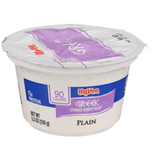 Hy-Vee Greek Plain Strained Nonfat Yogurt