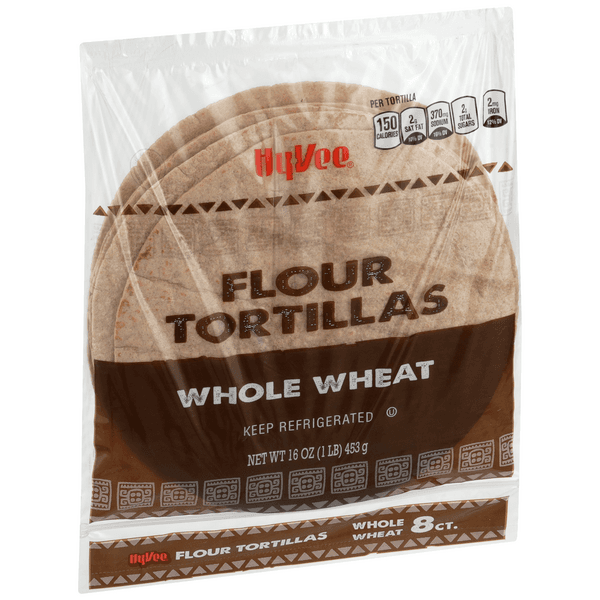Hy-Vee Whole Wheat Flour Tortillas