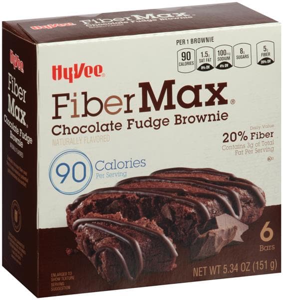 Hy-Vee Fiber Max Chocolate Fudge Brownie