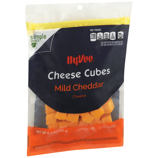 Hy-Vee Lil' Hunk Cubes Mild Cheddar Natural Cheese