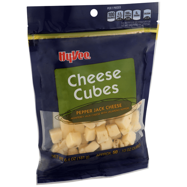 Hy-Vee Lil' Hunk Cubes Pepper Jack Natural Cheese