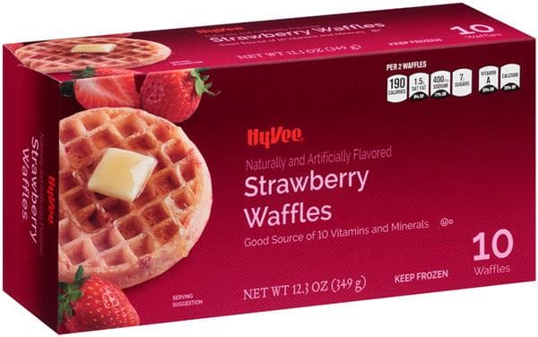 Hy-Vee Strawberry Waffles