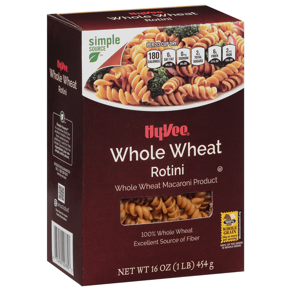 Hy-Vee 100% Whole Grain Whole Wheat Rotini