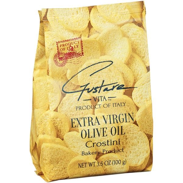 Gustare Vita Extra Virgin Olive Oil Crostini Bakery Product