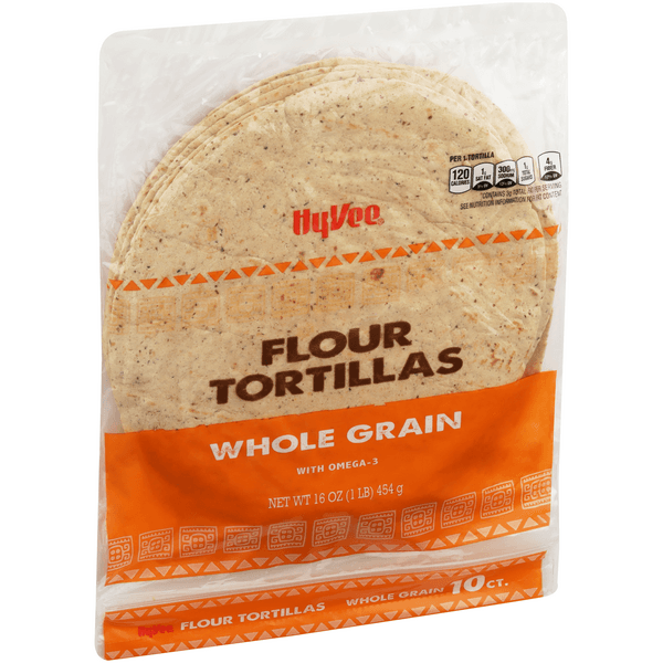 Hy-Vee Whole Grain Flour Tortillas