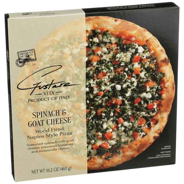 Gustare Vita Spinach & Goat Cheese Wood Fired Naples Style Pizza