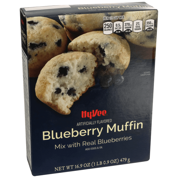 Hy-Vee Blueberry Muffin Mix With Real Blueberries