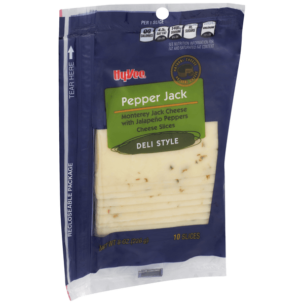 Hy-Vee Sliced Pepper Jack Cheese
