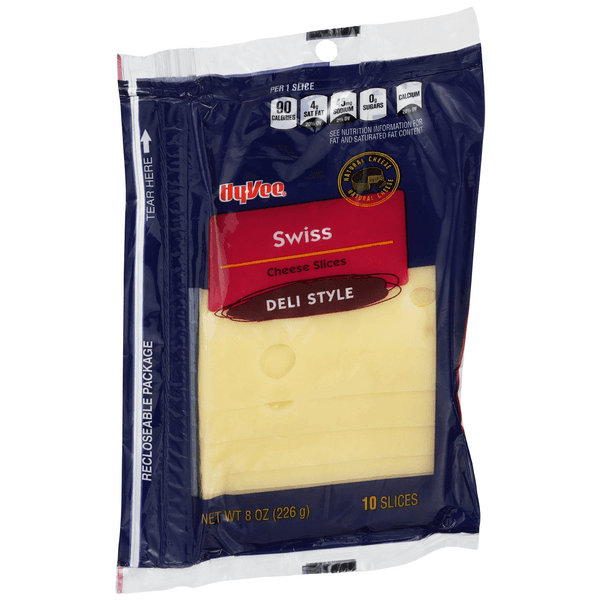 Hy-Vee Sliced Swiss Cheese