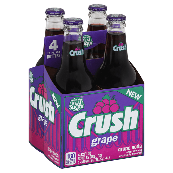 Crush Grape Soda Made With Sugar