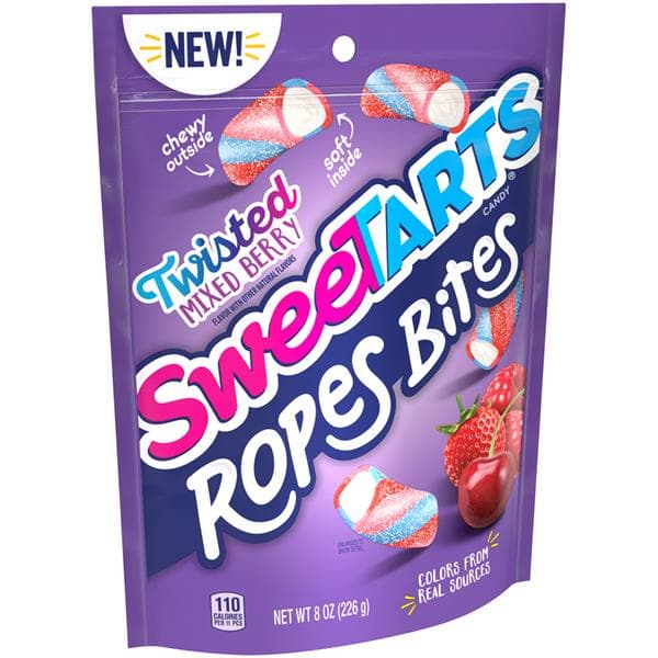 Sweetarts Twisted Mixed Berry Ropes Bites Candy