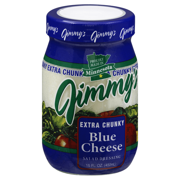 Jimmys Salad Dressing, Blue Cheese, Extra Chunky