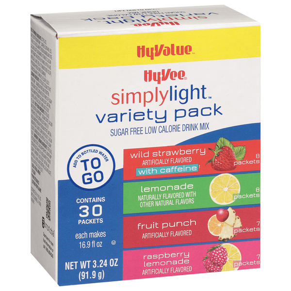 Hyvee Simply Light Variety Pack Drink Mix