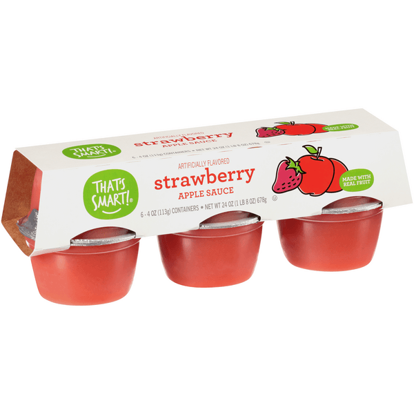That'S Smart! Strawberry Apple Sauce Containers