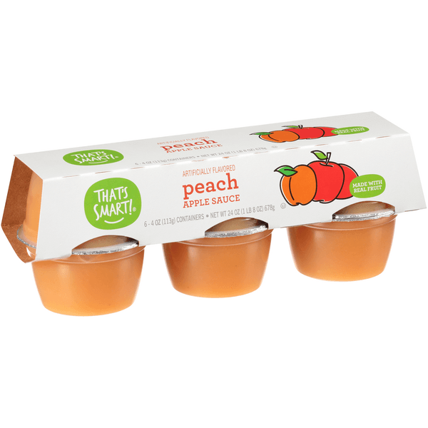 That'S Smart! Peach Apple Sauce Containers