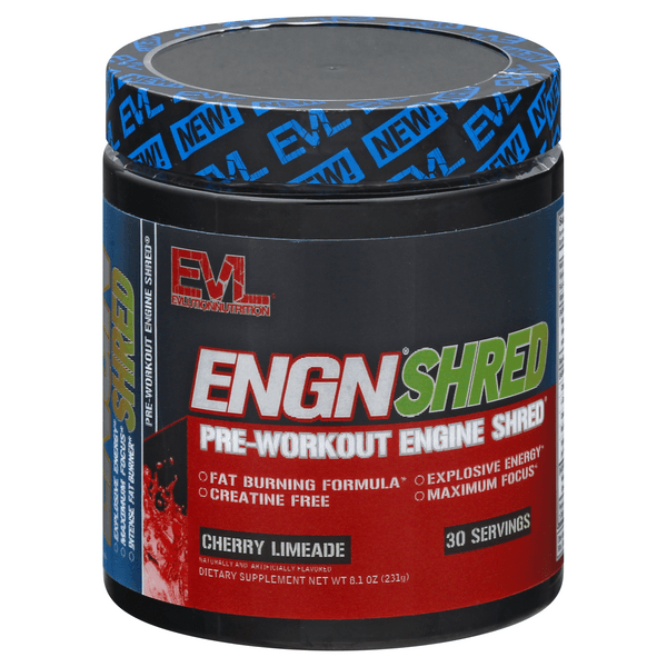 Evlution Nutrition Pre-Workout Powder, Engn Shred, Cherry Limeade