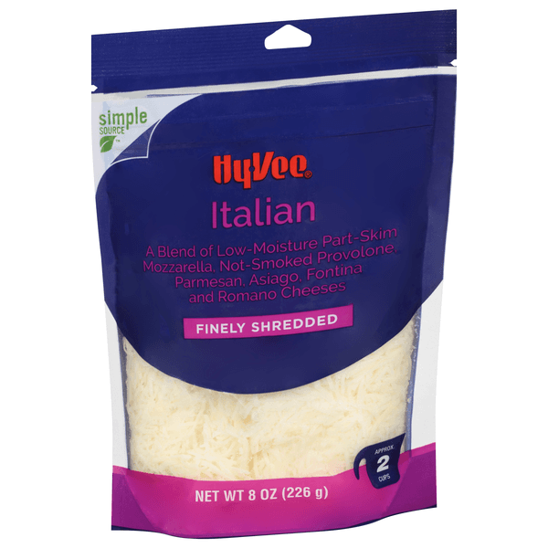 Hy-Vee Finely Shredded Italian Natural Cheese