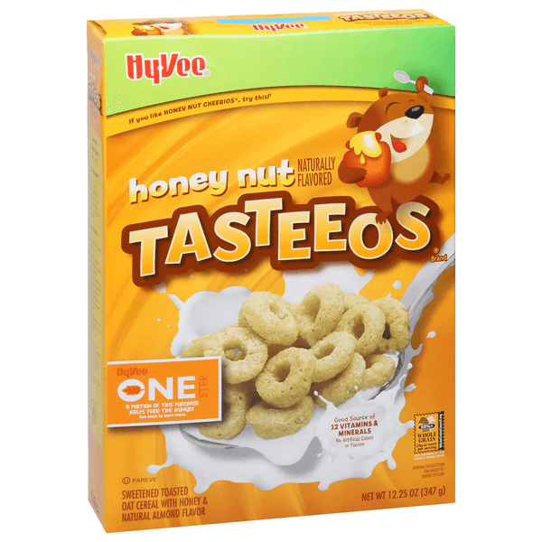 Hy-Vee One Step Honey Nut Tasteeos Cereal