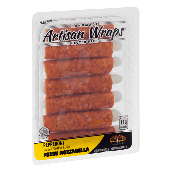 Formaggio Pepperoni And Mozzarella Artisan Wraps