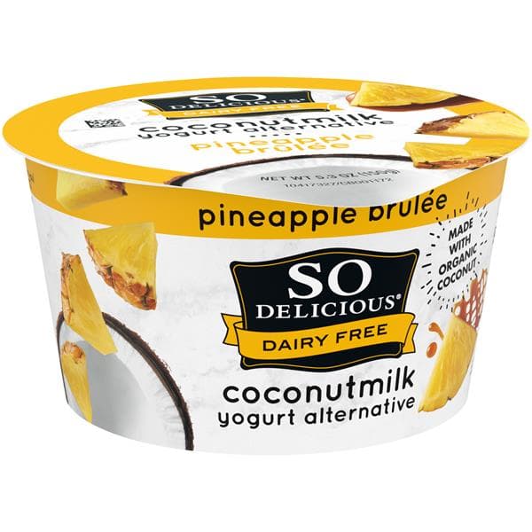 So Delicious Dairy Free Coconutmilk Pineapple Brulee Yogurt Alternative