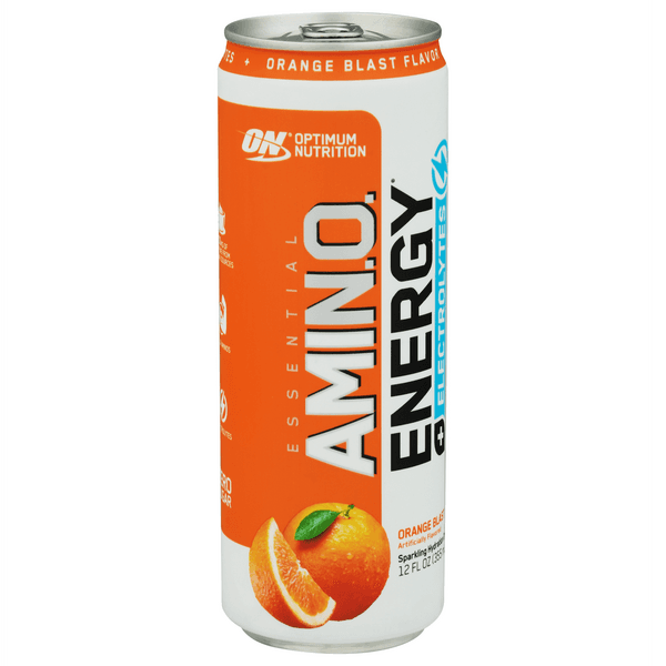 Optimum Nutrition Amino Energy Sparkling Hydration Drink, Orange Blast