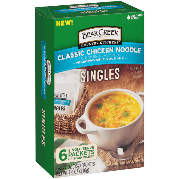 Bear Creek Country Kitchens Classic Chicken Noodle Singles Microwavable Soup Mix