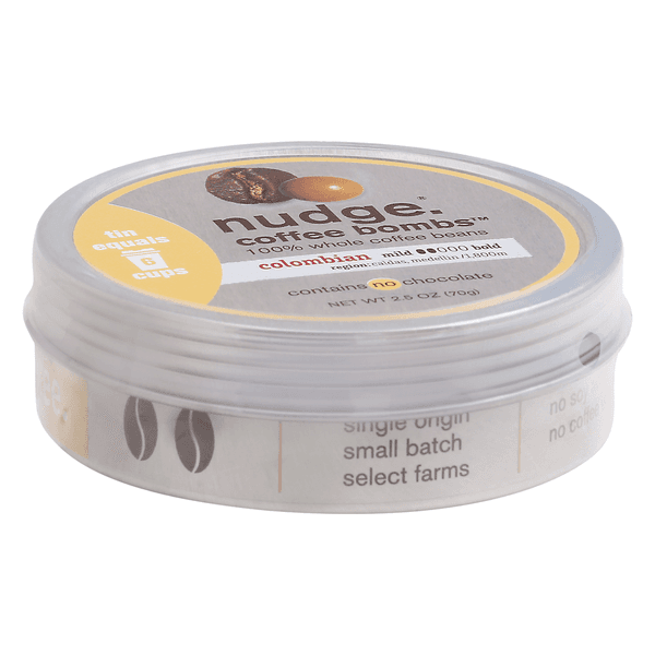 Nudge Colombian Coffee Bombs, Whole Coffee Beans