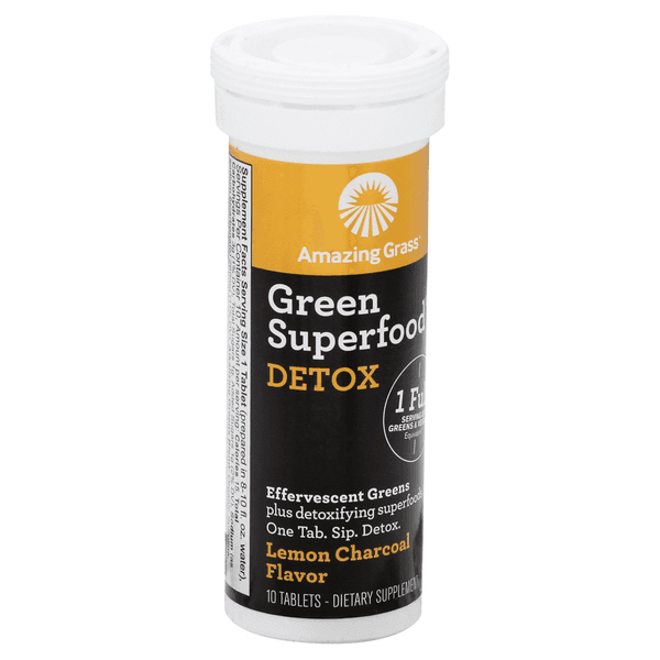 Amazing Grass Green Superfood, Detox, Lemon Charcoal Flavor