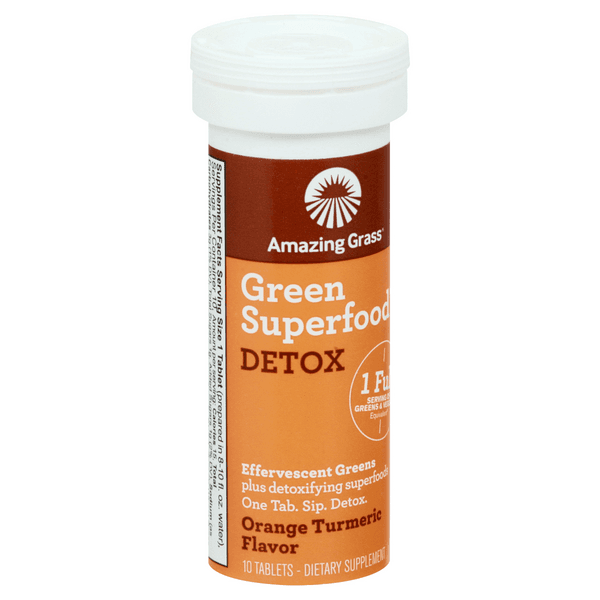 Amazing Grass Green Superfood, Detox, Orange Turmeric Flavor