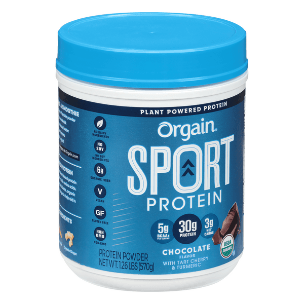 Orgain Sport Protein Powder, Chocolate Flavor