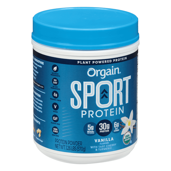 Orgain Sport Protein Powder, Vanilla Flavor