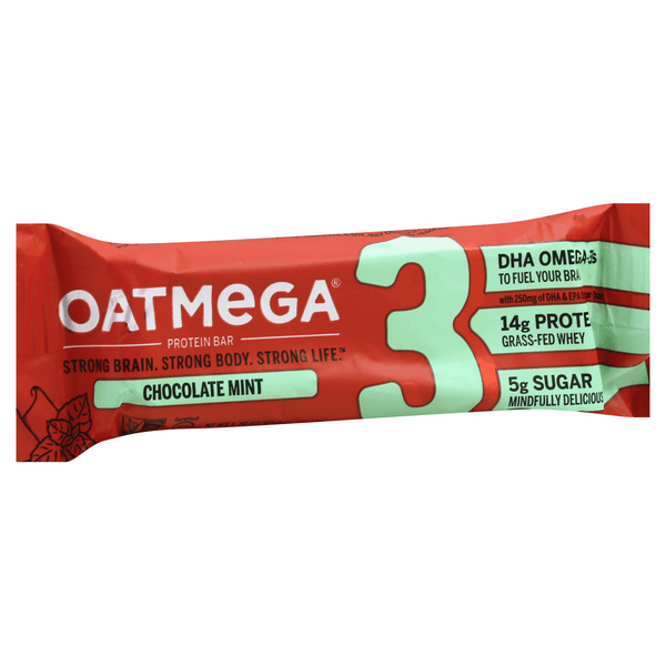 Oatmega Oatmega Grass-Fed Whey Protein Bar Chocolate Mint