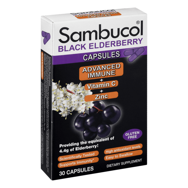 Sambucol Black Elderberry, Capsules