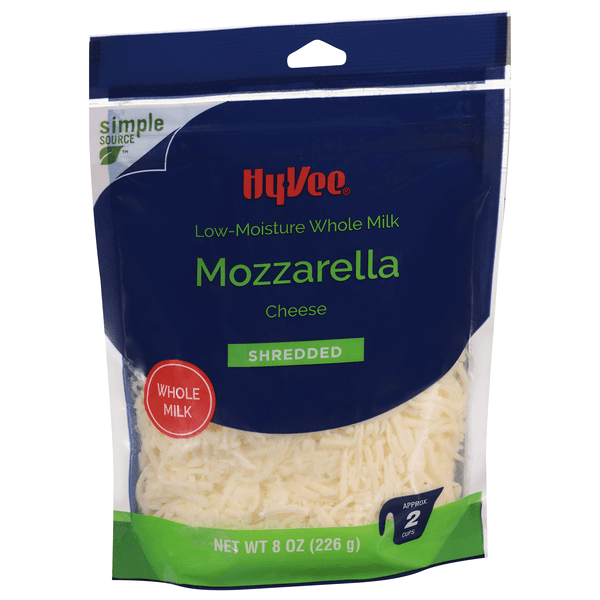 Hy-Vee Shredded Cheese, Mozzarella, Low-Moisture, Whole Milk