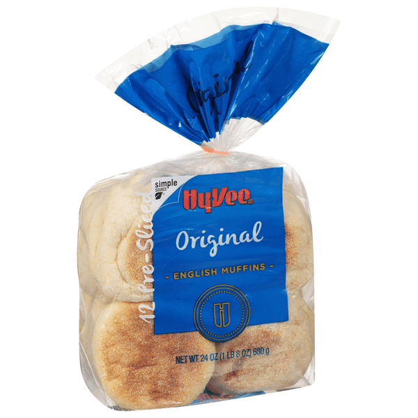 Hy-Vee Pre-Sliced Original English Muffins